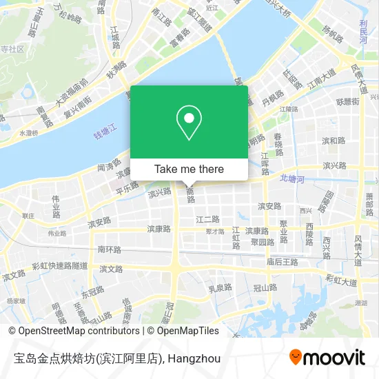 宝岛金点烘焙坊(滨江阿里店) map