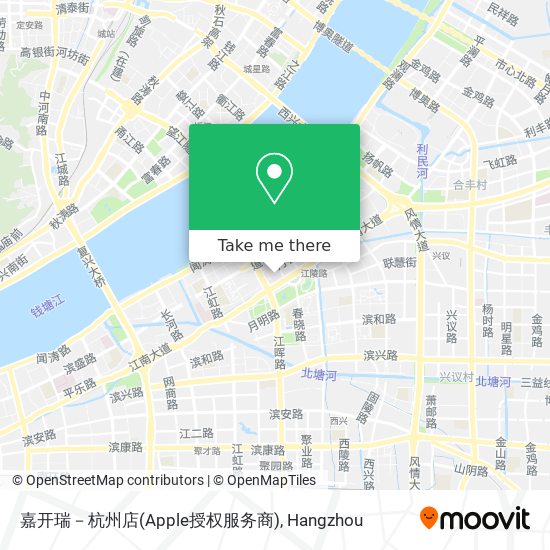 嘉开瑞－杭州店(Apple授权服务商) map