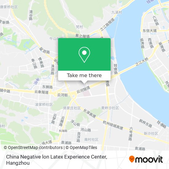 China Negative lon Latex Experience Center map