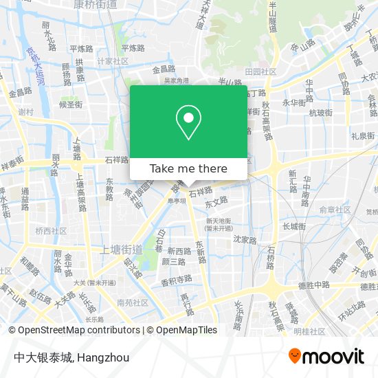 中大银泰城 map