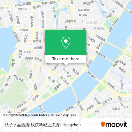 桔子水晶酒店(钱江新城近江店) map
