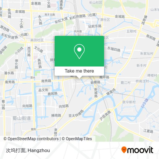 次坞打面 map