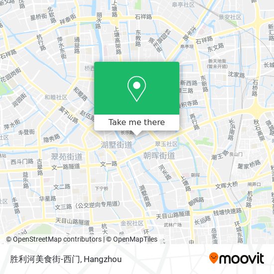 胜利河美食街-西门 map