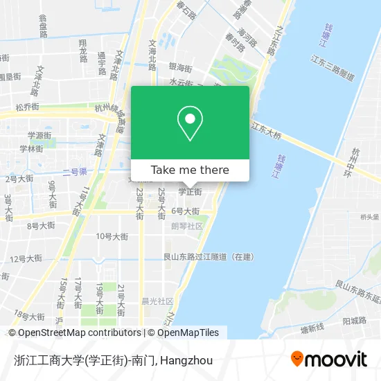 浙江工商大学(学正街)-南门 map