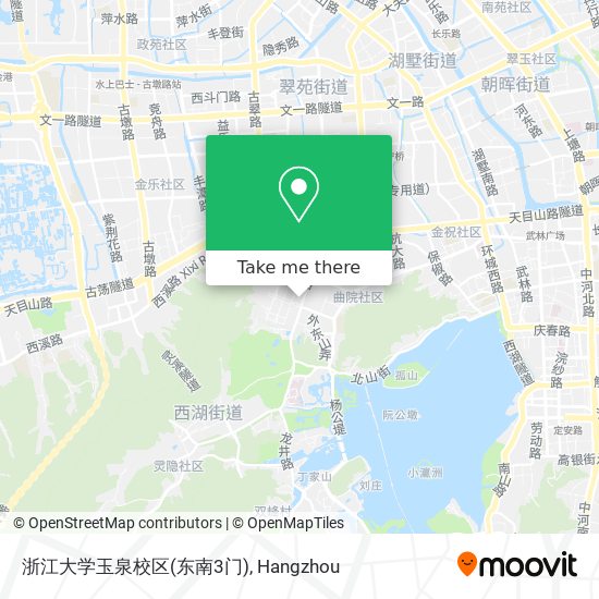 浙江大学玉泉校区(东南3门) map