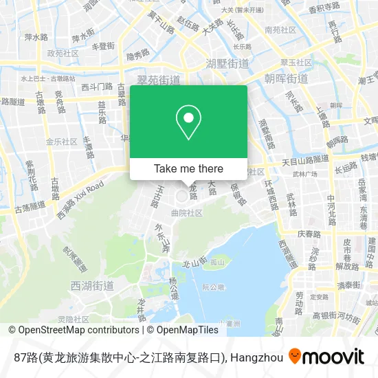 87路(黄龙旅游集散中心-之江路南复路口) map