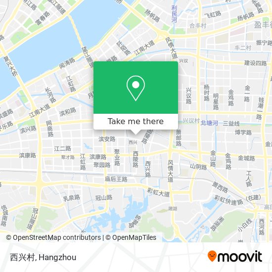 西兴村 map