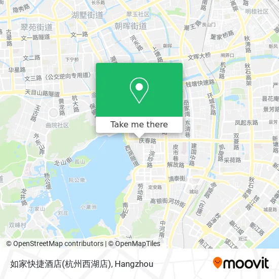 如家快捷酒店(杭州西湖店) map