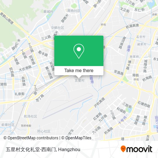 五星村文化礼堂-西南门 map