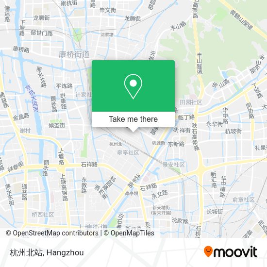 杭州北站 map
