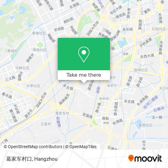 葛家车村口 map