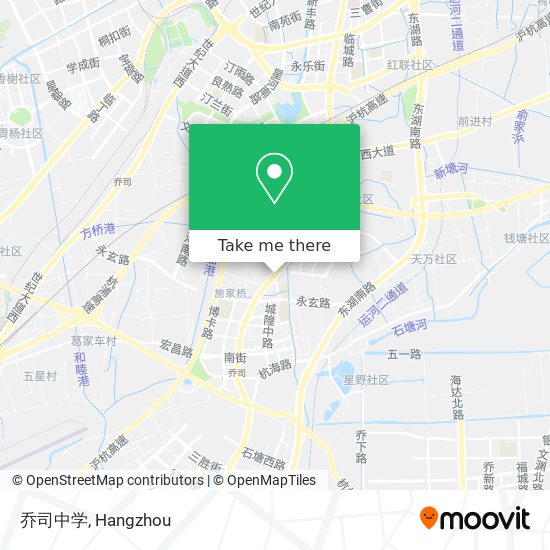 乔司中学 map