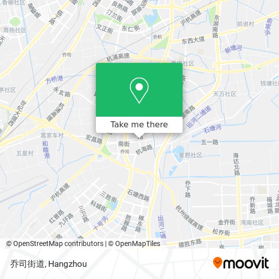 乔司街道 map