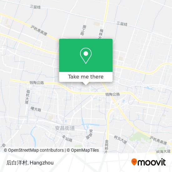 后白洋村 map