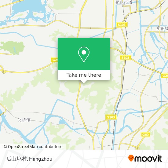 后山坞村 map