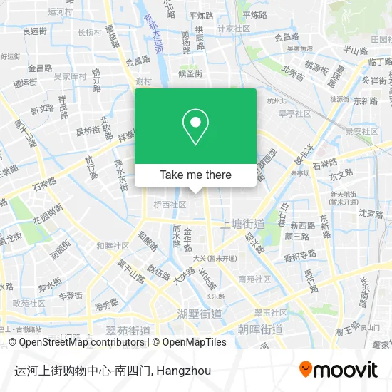 运河上街购物中心-南四门 map