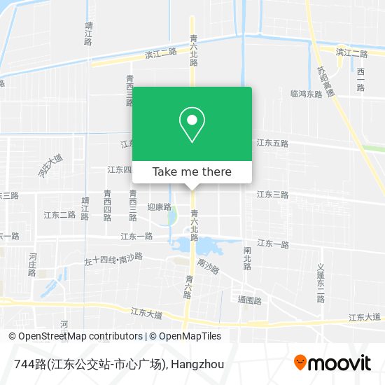 744路(江东公交站-市心广场) map
