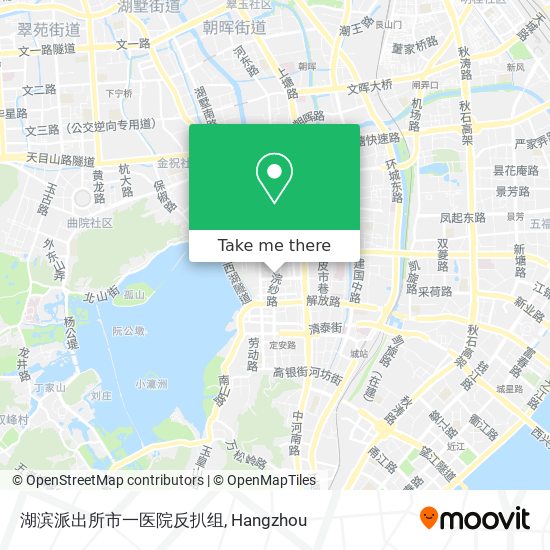 湖滨派出所市一医院反扒组 map