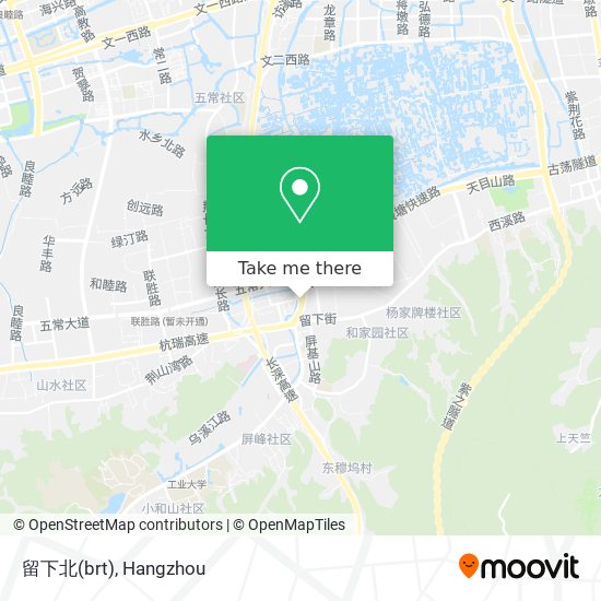 留下北(brt) map