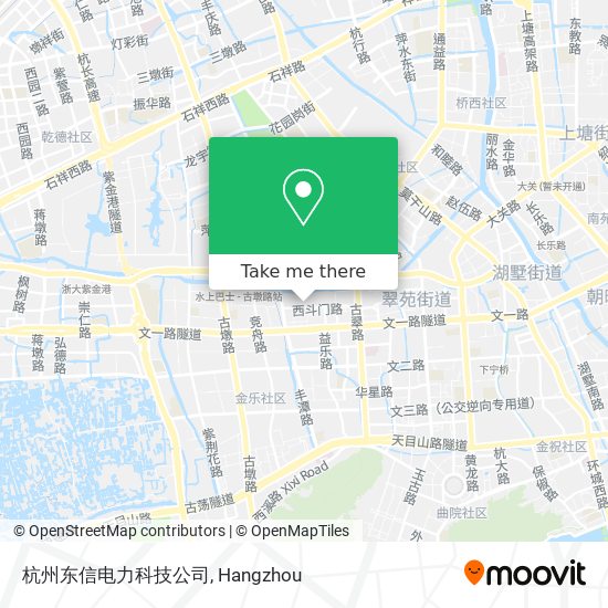 杭州东信电力科技公司 map