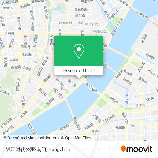 钱江时代公寓-南门 map