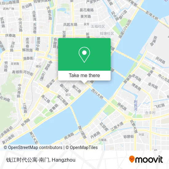 钱江时代公寓-南门 map