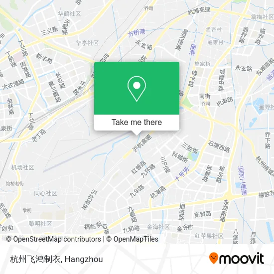 杭州飞鸿制衣 map