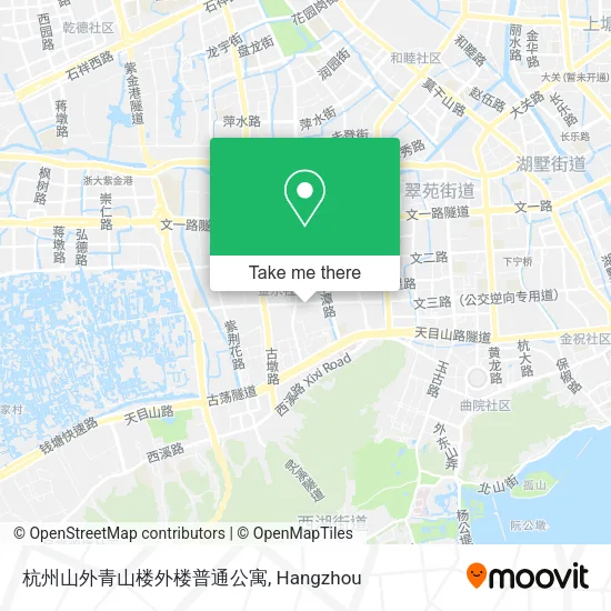 杭州山外青山楼外楼普通公寓 map