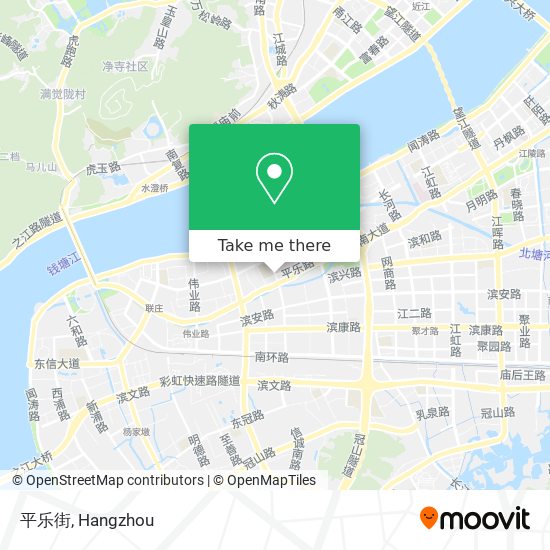 平乐街 map