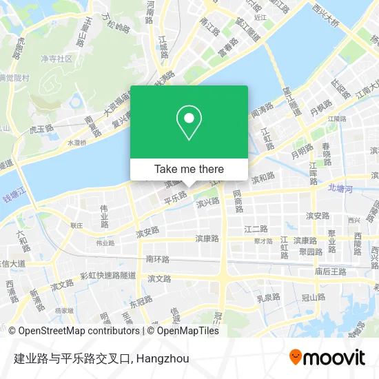 建业路与平乐路交叉口 map