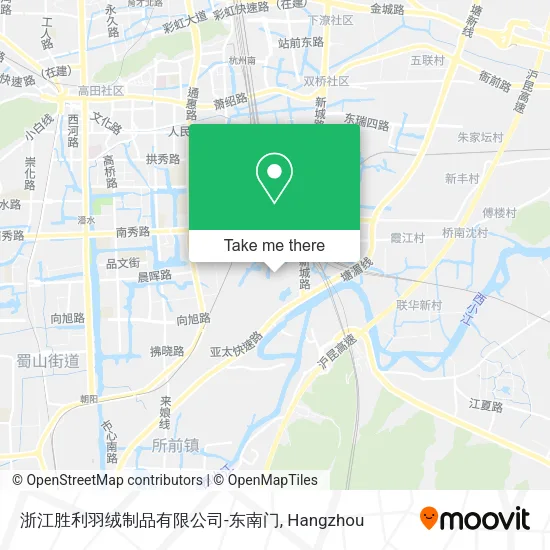 浙江胜利羽绒制品有限公司-东南门 map