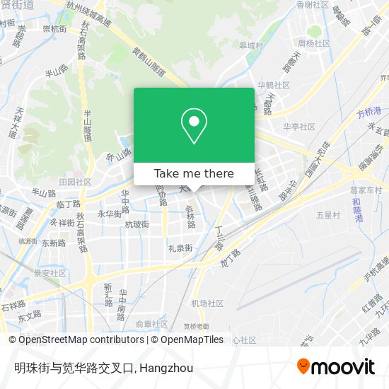明珠街与笕华路交叉口 map