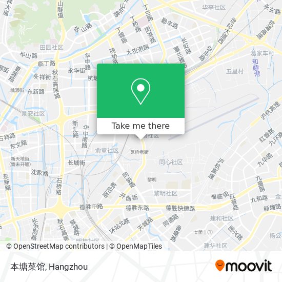 本塘菜馆 map