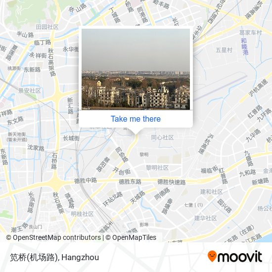 笕桥(机场路) map