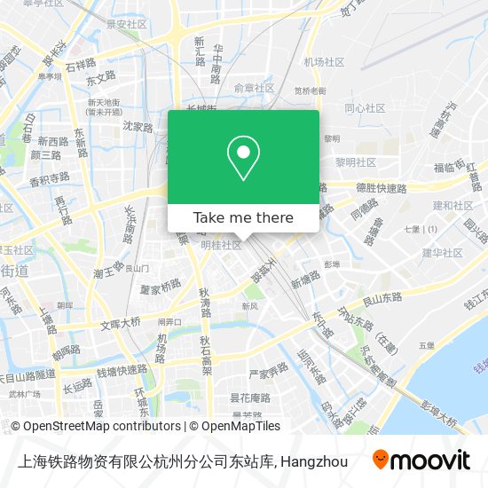 上海铁路物资有限公杭州分公司东站库 map