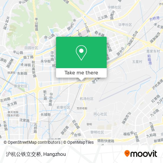 沪杭公铁立交桥 map