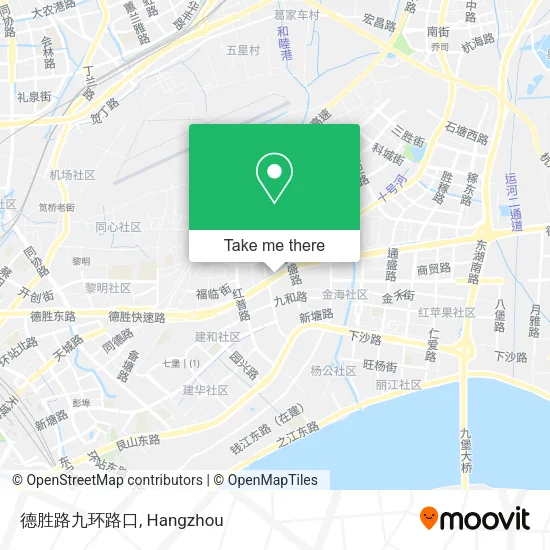德胜路九环路口 map