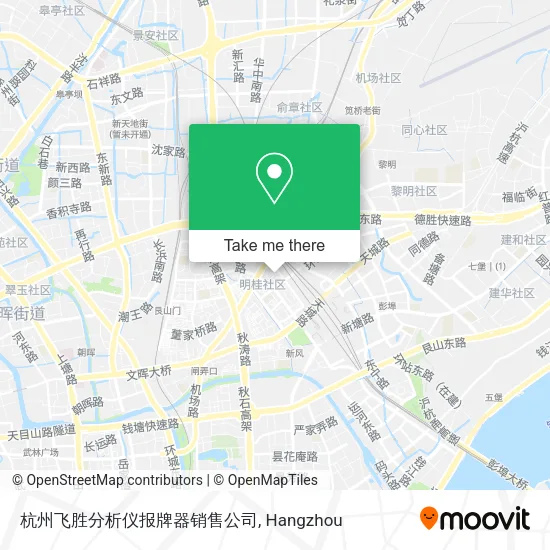 杭州飞胜分析仪报牌器销售公司 map