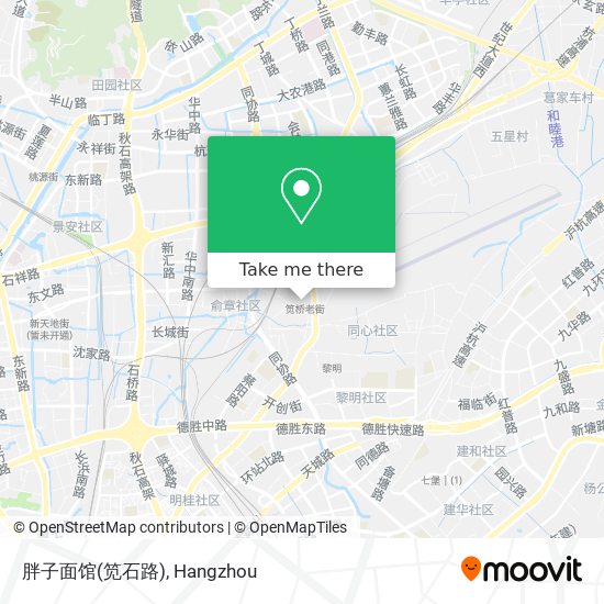 胖子面馆(笕石路) map