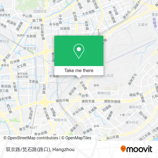 双京路/笕石路(路口) map