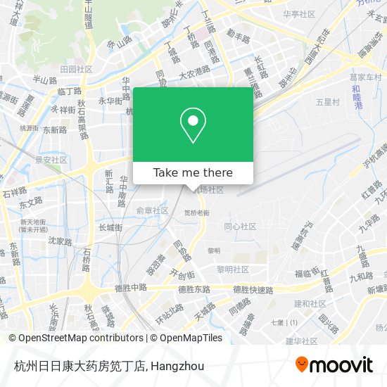 杭州日日康大药房笕丁店 map