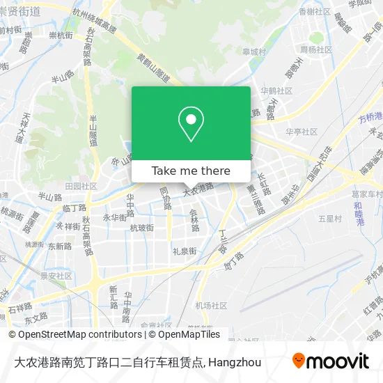 大农港路南笕丁路口二自行车租赁点 map