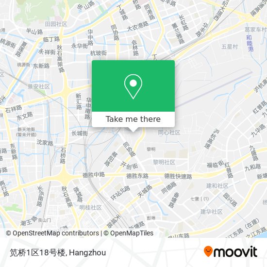 笕桥1区18号楼 map