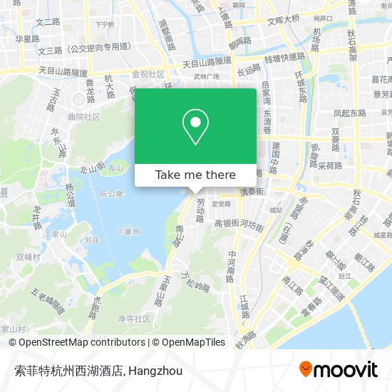 索菲特杭州西湖酒店 map