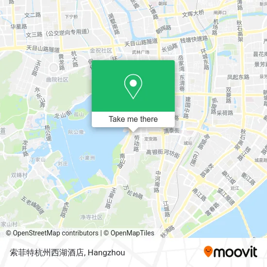 索菲特杭州西湖酒店 map