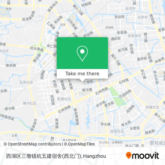 西湖区三墩镇杭五建宿舍(西北门) map