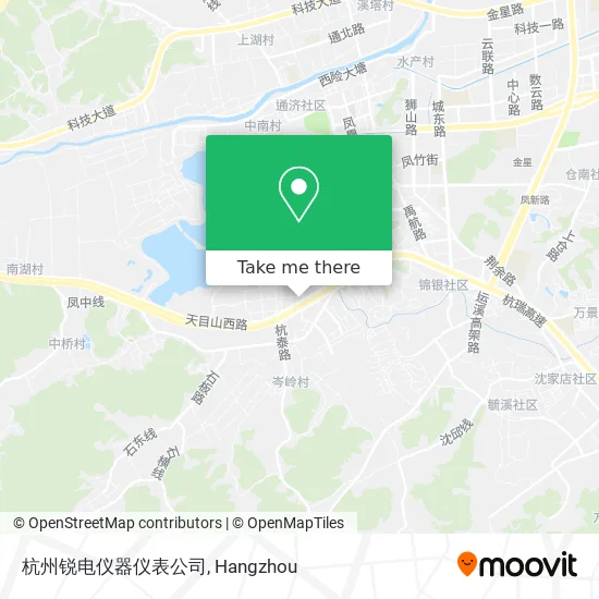 杭州锐电仪器仪表公司 map