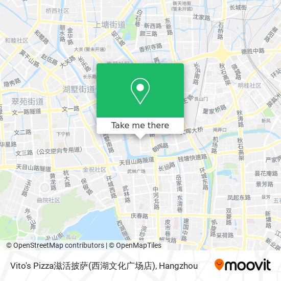 Vito's Pizza滋活披萨(西湖文化广场店) map