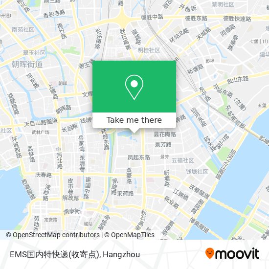 EMS国内特快递(收寄点) map