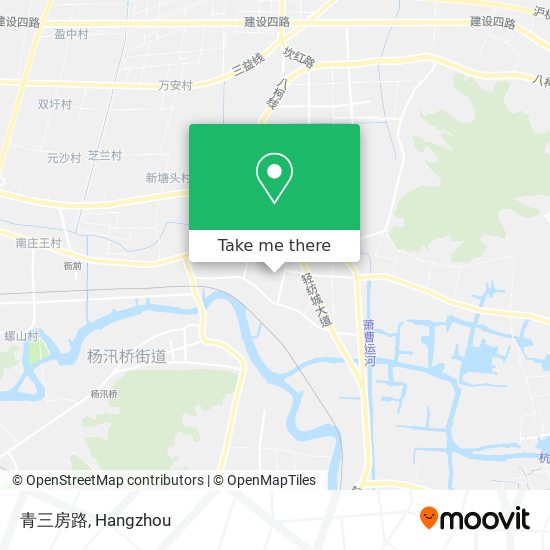 青三房路 map